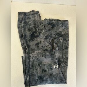 LG Black and Gray Tie-Dye Leggings